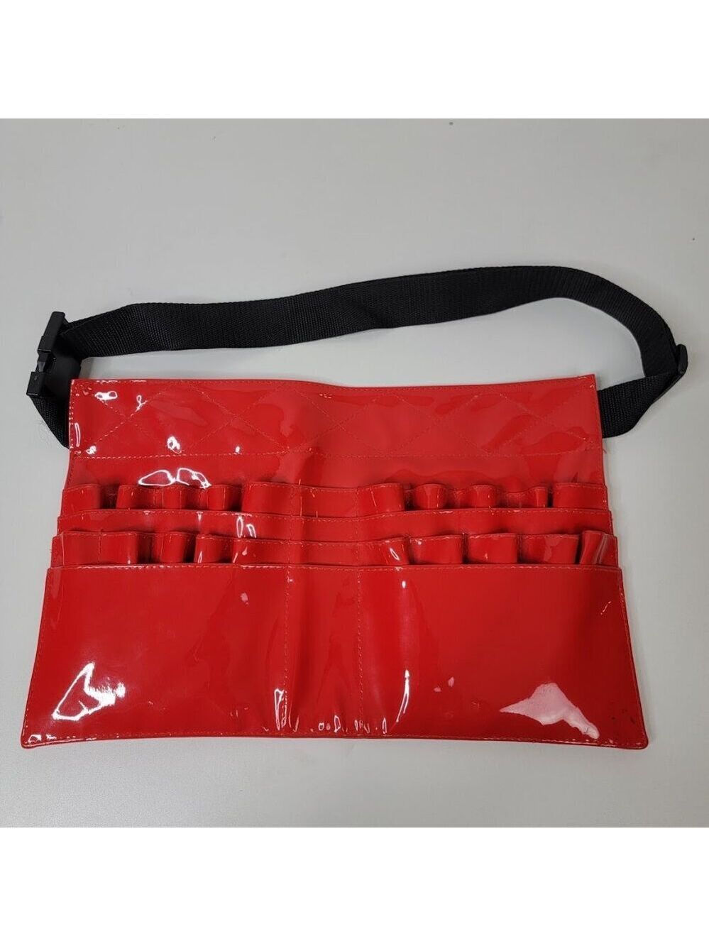 Red Patent Stylist Tool Belt Apron | Adjustable Waist | 10x15